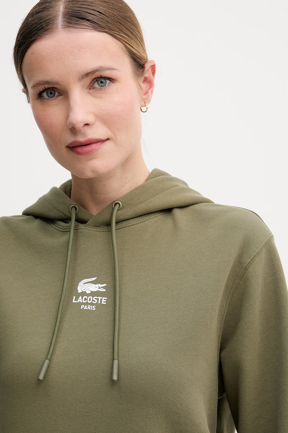 Lacoste bluza z kapturem bawełniana SH2740