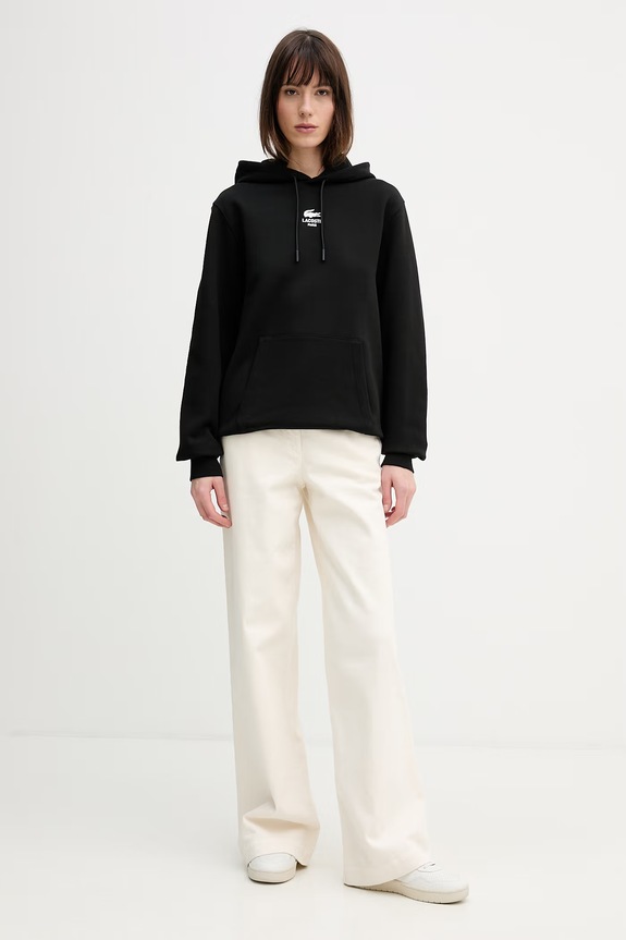 Odzież Lacoste bluza bawełniana SH2740 czarny