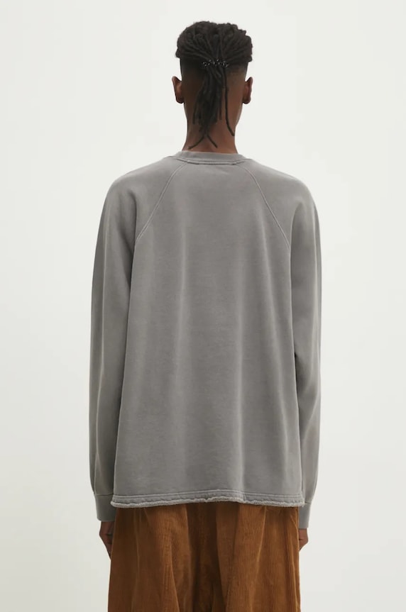 Odzież A.P.C. bluza bawełniana Kick Out COHBT.M27954.LAD szary