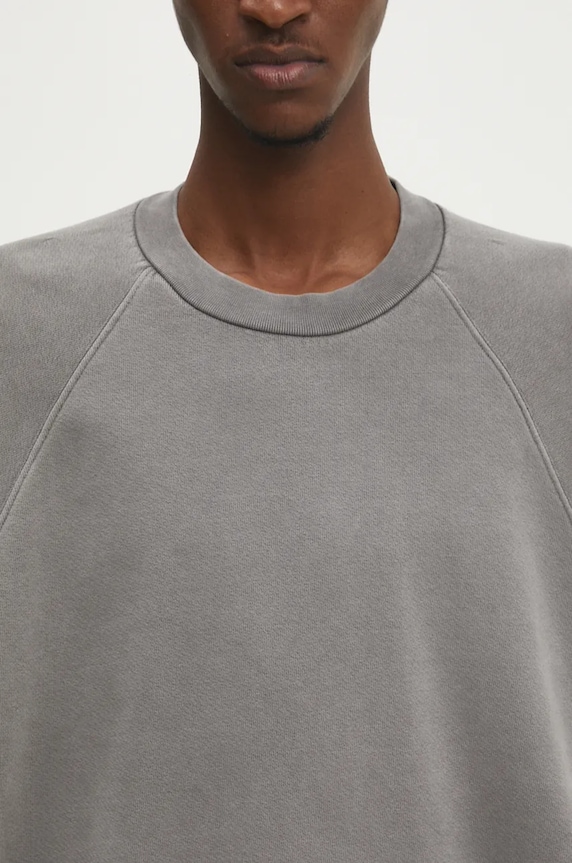 A.P.C. bluza bawełniana Kick Out szary COHBT.M27954.LAD