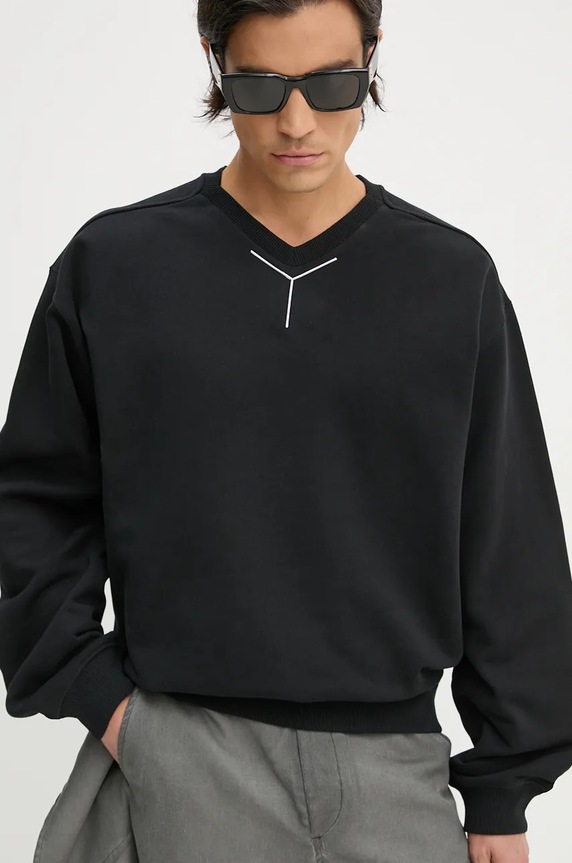 Хлопковая кофта Y/Project Y CHROME SWEATSHIRT 204SH004