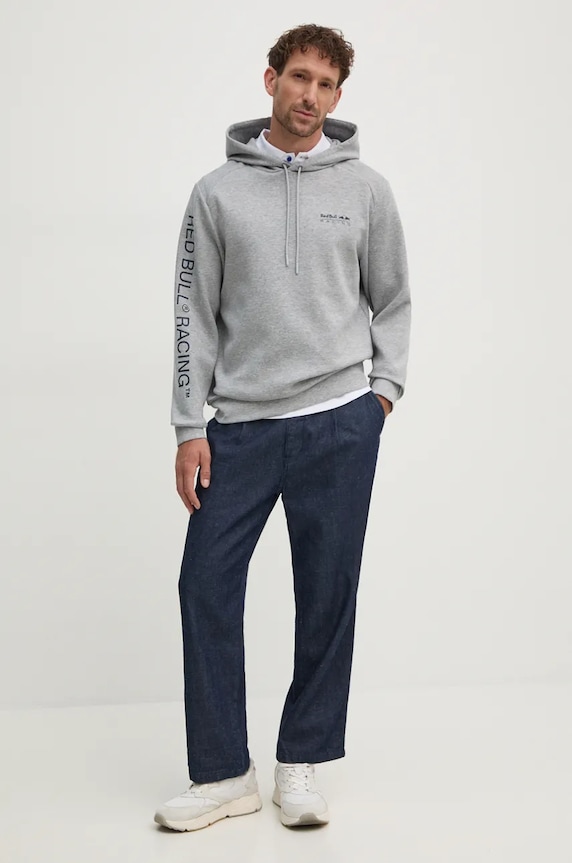 Pepe Jeans bluză Red Bull Racing x Pepe Jeans RU580006 gri AW24