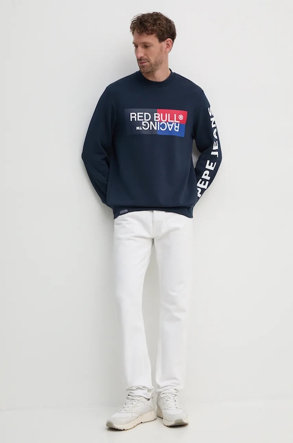 Pepe Jeans bluză Red Bull Racing x Pepe Jeans RU580007 bleumarin AW24
