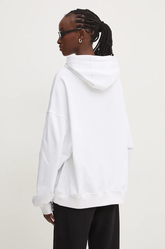 Pamučna dukserica Fiorucci U01FMSHO092CJ05WH02 bijela