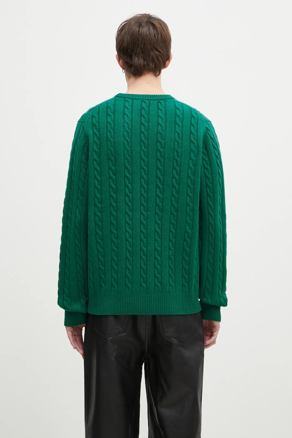 Одяг Вовняний светр FILA+ Cabled Knitted Crewneck 42FW24JJ02544C606 зелений