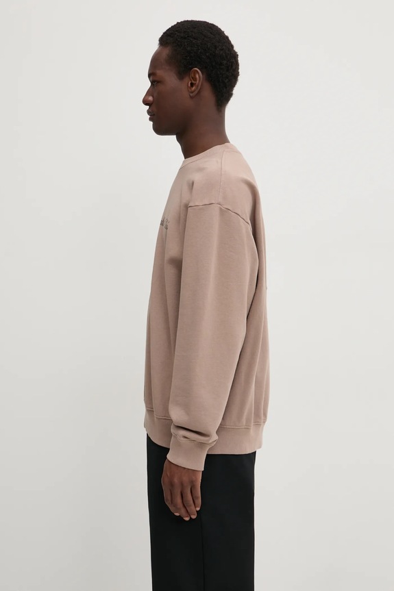 Clothing Sporty & Rich cotton sweatshirt NY Health Club ST071512043BE05 beige