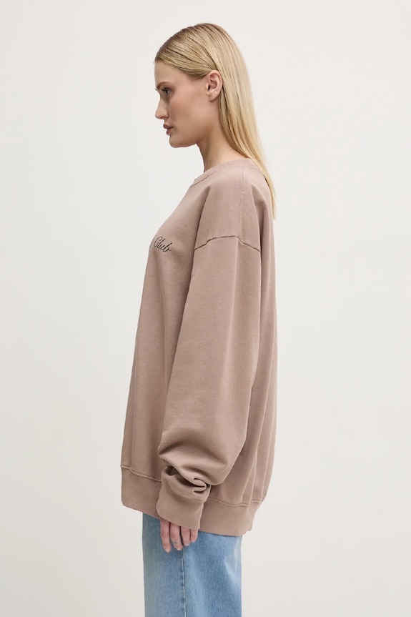 Sporty & Rich cotton sweatshirt NY Health Club beige ST071512043BE05