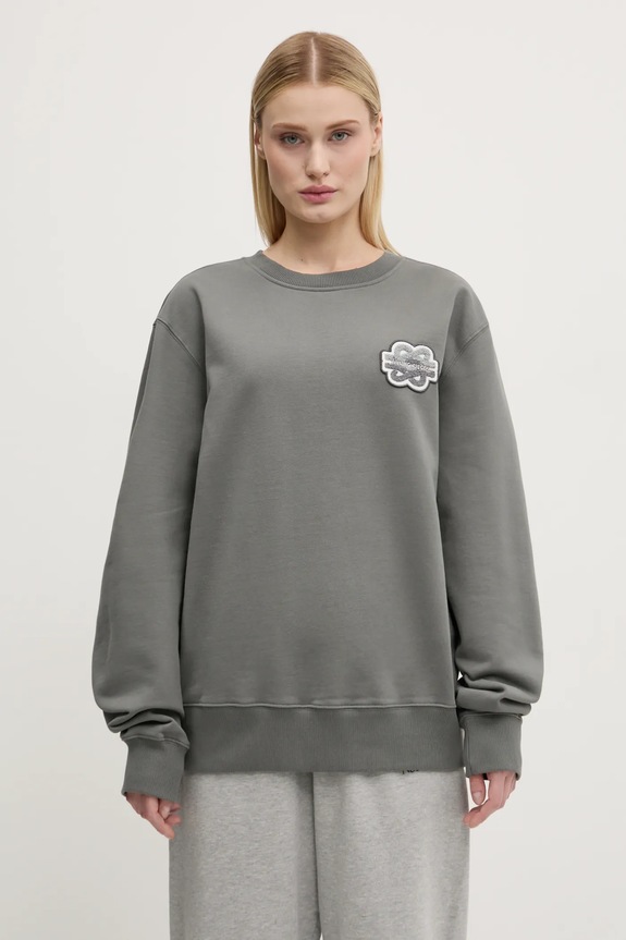 Bavlněná mikina Filling Pieces Gowtu Gun 74533926002 šedá AW24