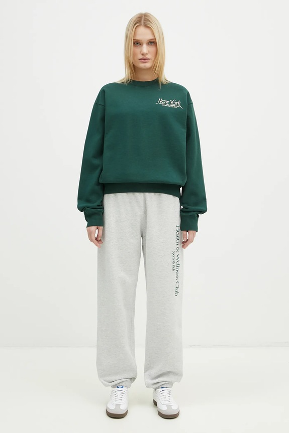 Sporty & Rich cotton sweatshirt NY 94 ST071506034GR10
