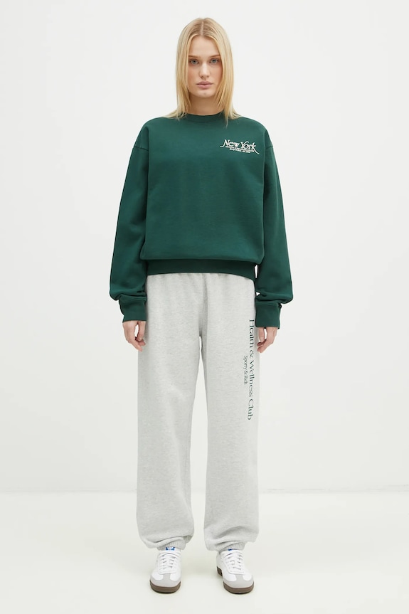 Sporty & Rich cotton sweatshirt NY 94 ST071506034GR10