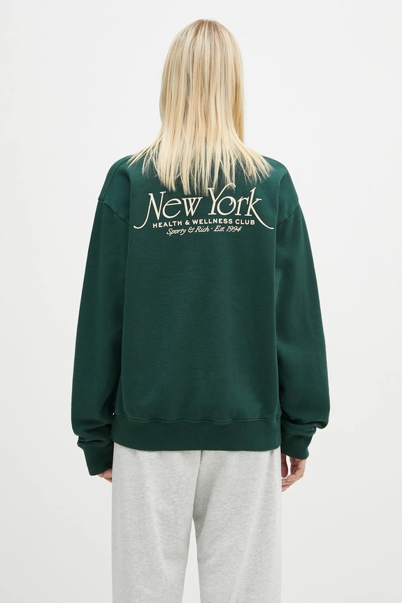 Sporty & Rich cotton sweatshirt NY 94 ST071506034GR10