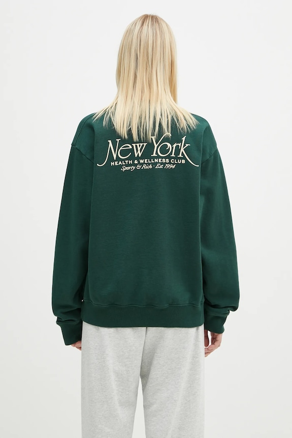 Sporty & Rich cotton sweatshirt NY 94 ST071506034GR10