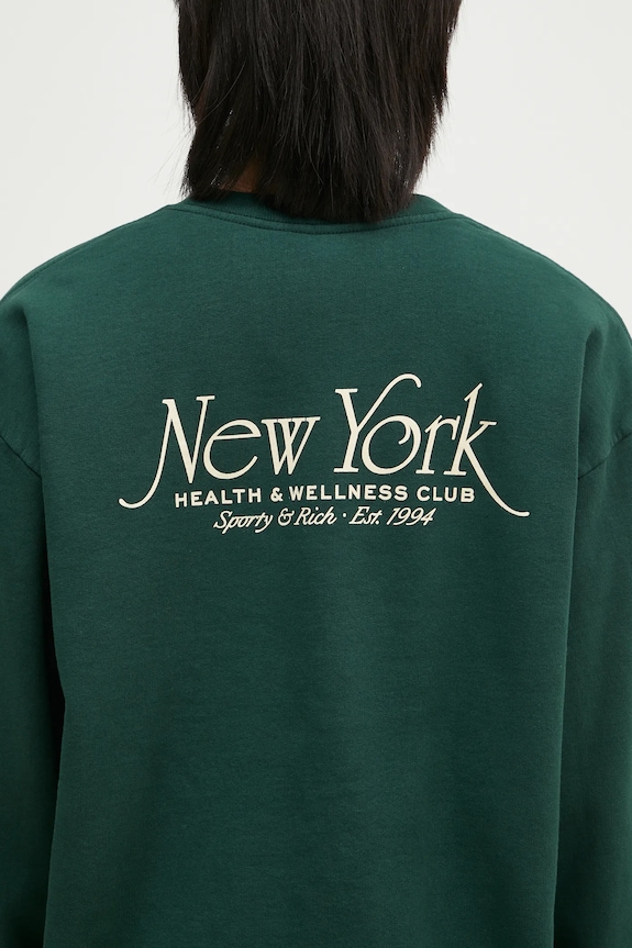 Sporty & Rich cotton sweatshirt NY 94 ST071506034GR10