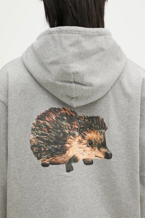 Bavlnená mikina JW Anderson Prickly Back Print Hoodie JW0210.PG1668.905