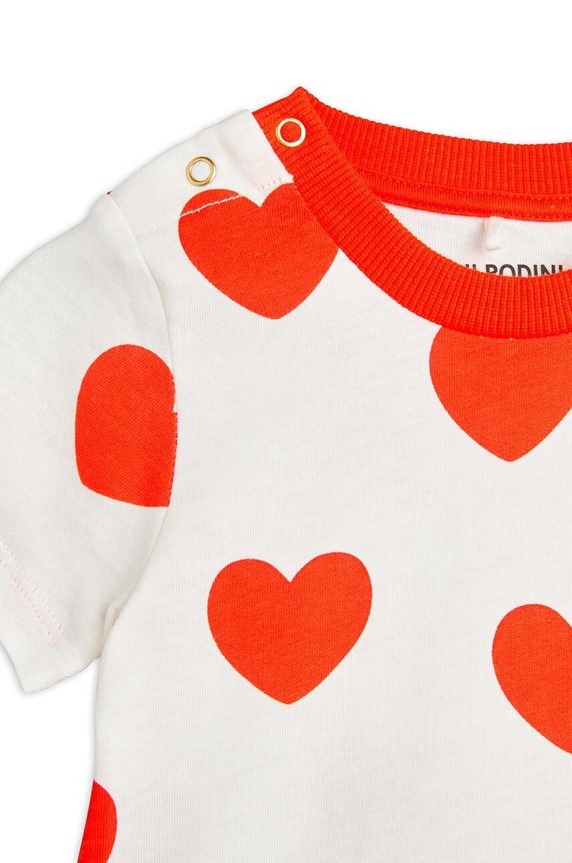 BIMBA Mini Rodini body neoanto Hearts 2464010142 bianco