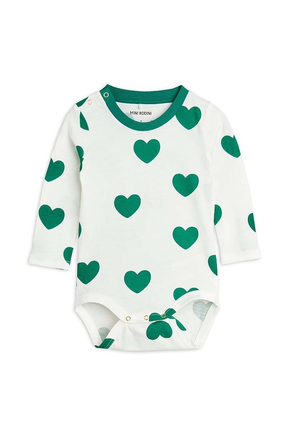 Mini Rodini body bebe Hearts Produs pentru bebe alb 2464010575