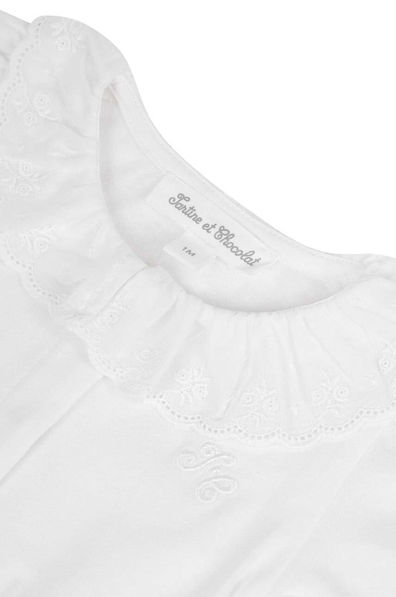 Pamučni bodi za bebe Tartine et Chocolat bijela TZ11020