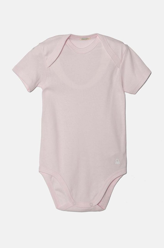 Βαμβακερά φορμάκια για μωρά United Colors of Benetton 3-pack 3GI70B079.G.W.Repropose ροζ AW24