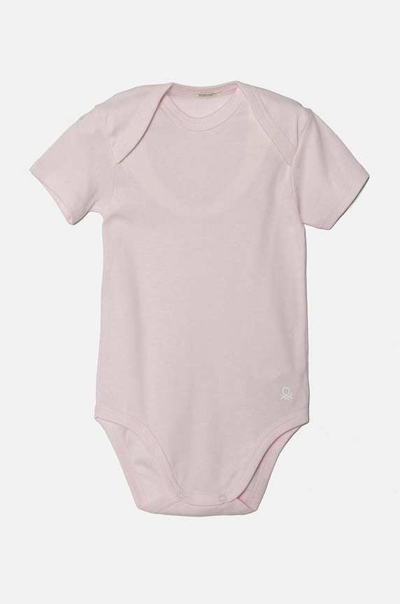 Βαμβακερά φορμάκια για μωρά United Colors of Benetton 3-pack 3GI70B079.G.W.Repropose ροζ AW24