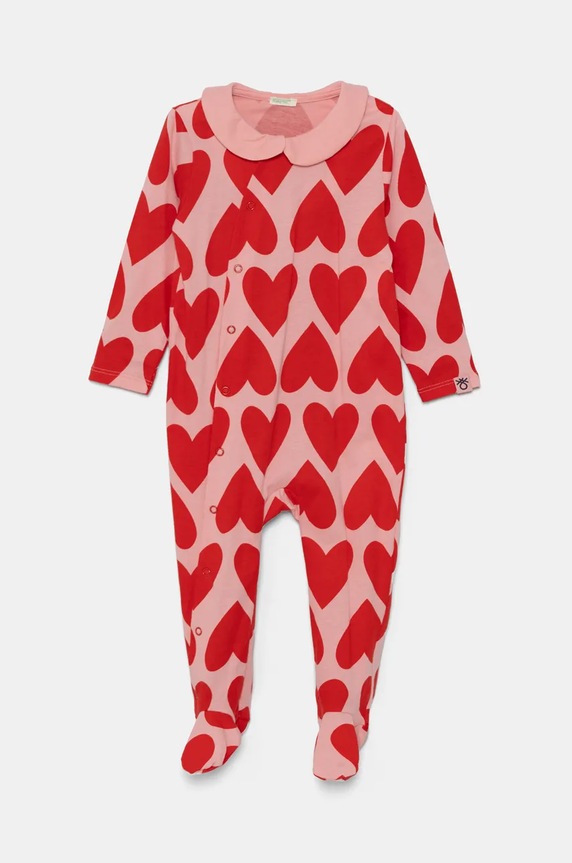 United Colors of Benetton śpioszki bawełniane niemowlęce Produkt niemowlęcy różowy 3MR70T01W.W.Seasonal