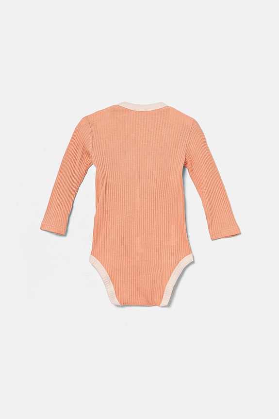 Pamučni bodi za bebe United Colors of Benetton 3-pack narančasta 3FMG0B00Q.G.W.Seasonal