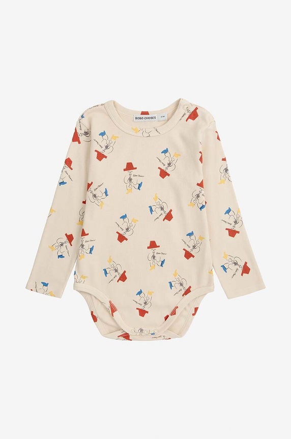 Bobo Choses body niemowlęce Magic Flute 224AB002 beżowy AW24