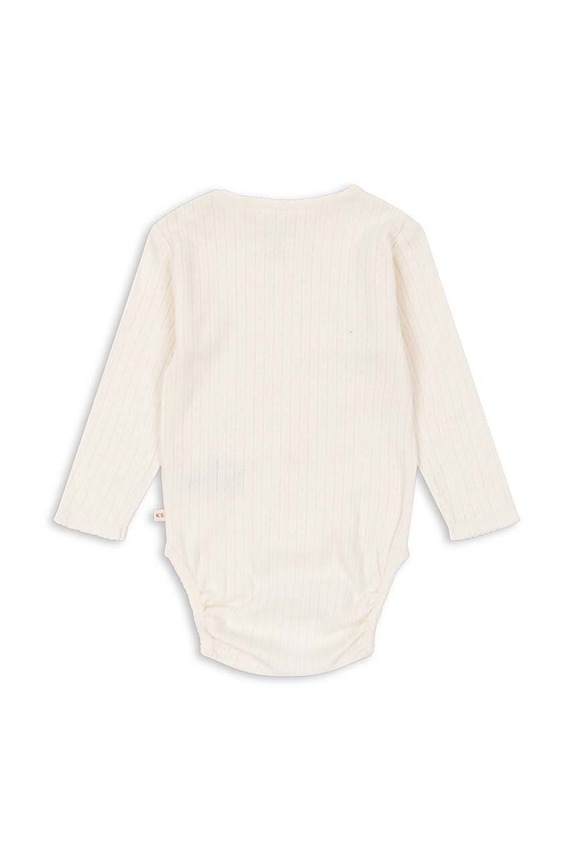 Konges Sløjd body bawełniane niemowlęce MINNIE BODY GOTS KS101606 biały AW24