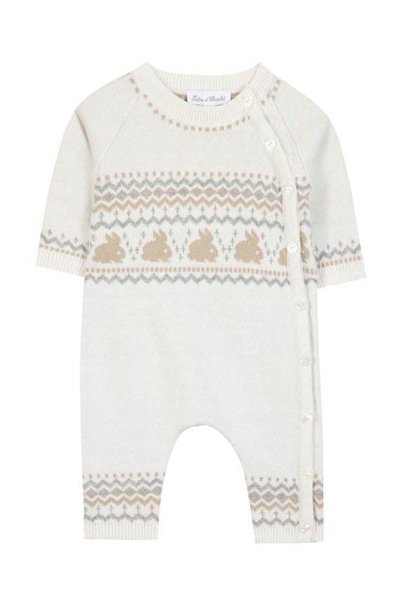 Tartine et Chocolat rampers niemowlęcy TZ32060.53.74 beżowy AW24