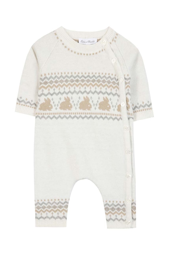 Tartine et Chocolat rampers niemowlęcy TZ32060.53.74 beżowy AW24
