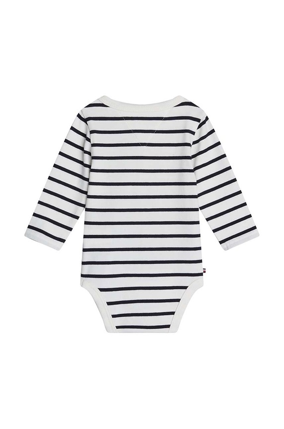 Bodi za bebe Tommy Hilfiger KN0KN01925.9BYH crna AW24