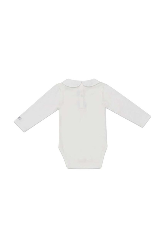Băieți Donsje body din bumbac pentru bebelusi Davo Bodysuit Bunny 3030102. alb