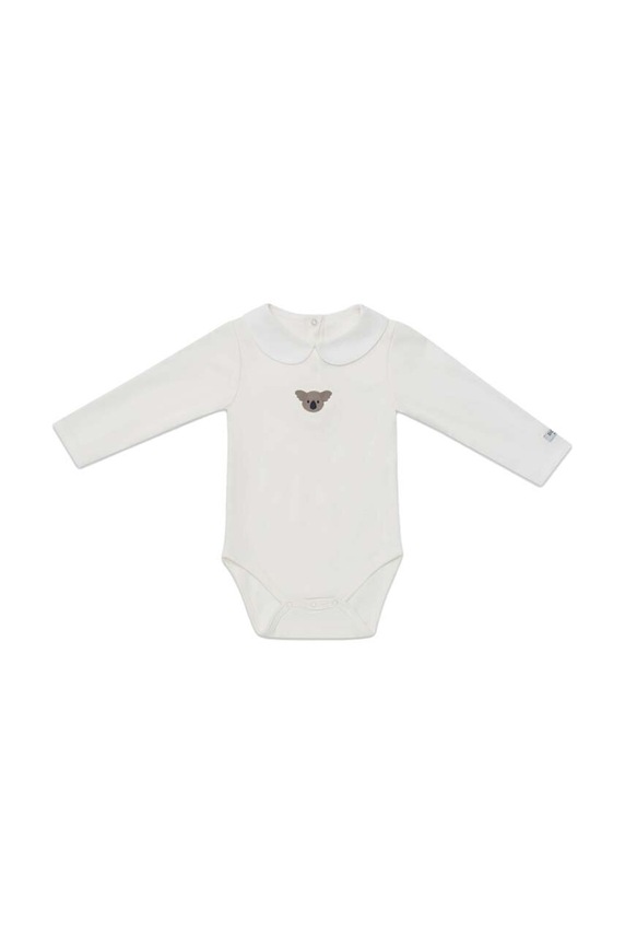 Bavlnené body pre bábätká Donsje Davo Bodysuit Koala 3030104. biela AW24