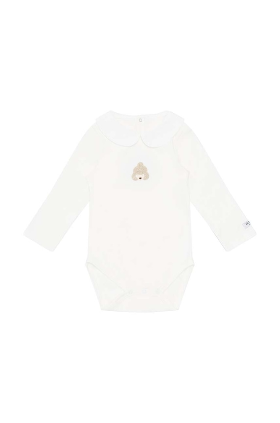 Donsje body bawełniane niemowlęce Davo Bodysuit Poodle 3030106. biały AW24