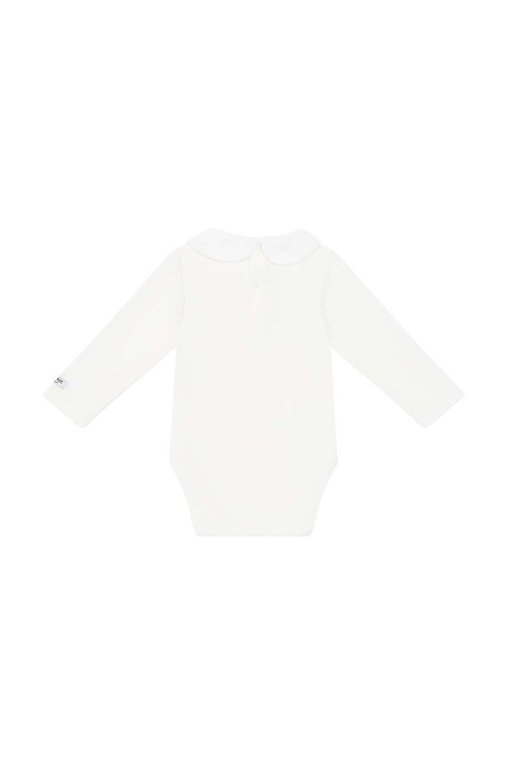 Chłopiec Donsje body bawełniane niemowlęce Davo Bodysuit Poodle 3030106. biały