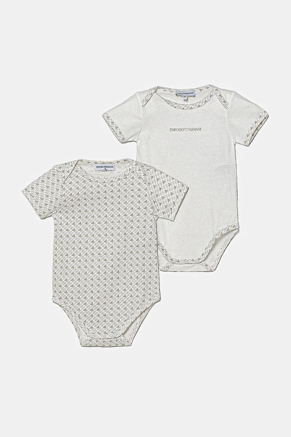 Bavlnené body pre bábätká Emporio Armani 2-pak 2-pak béžová EY000010.AF10913