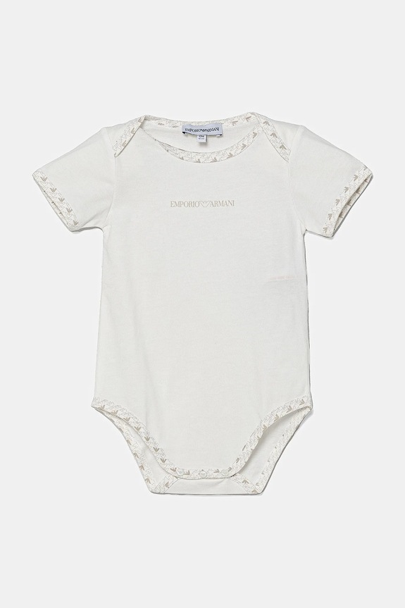 Chlapec Bavlnené body pre bábätká Emporio Armani 2-pak EY000010.AF10913 béžová