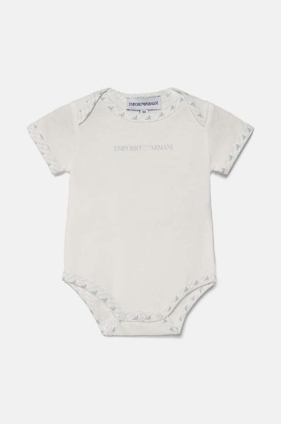 Emporio Armani body bawełniane niemowlęce 2-pack EY000010.AF10913 niebieski SS25
