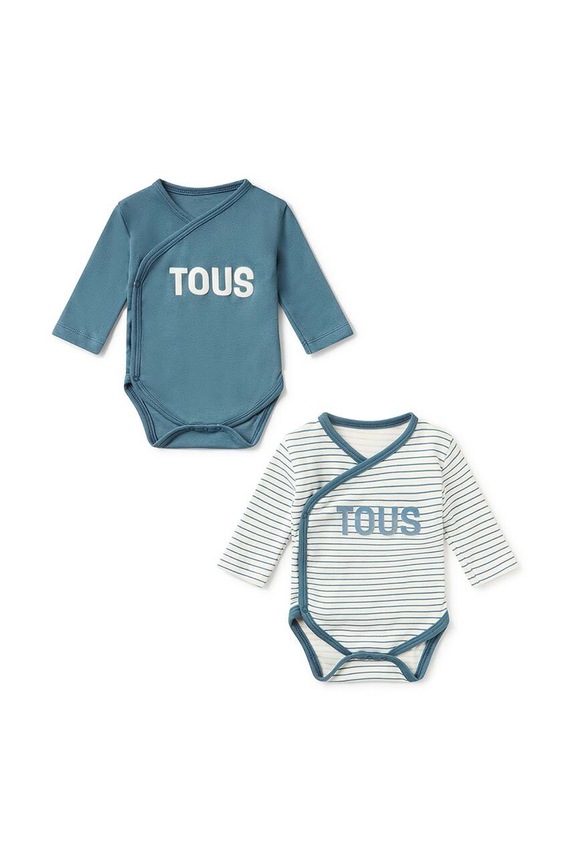 Tous body bawełniane niemowlęce Classic 2-pack 2-pack granatowy Classic.2104