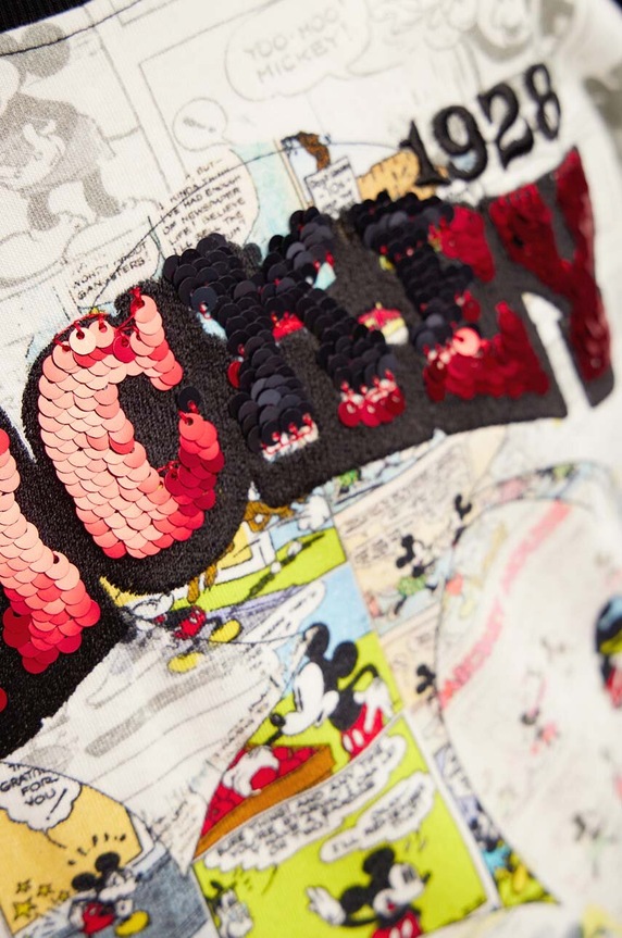 Detská bavlnená košeľa s dlhým rukávom Desigual MICKEY MOUSE 24WBTK10