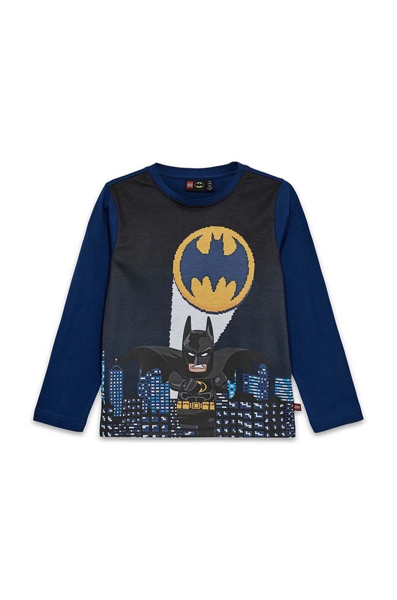 Lego longsleeve din bumbac pentru copii LWTANO 629 print bleumarin 12011327