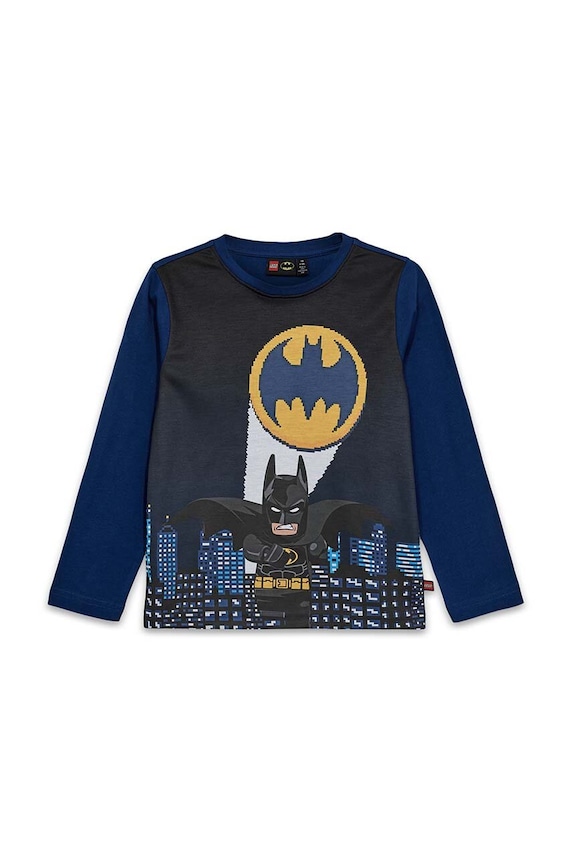 Lego longsleeve din bumbac pentru copii LWTANO 629 print bleumarin 12011327