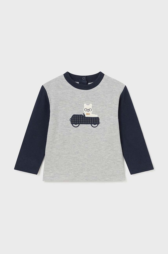 Mayoral longsleeve niemowlęcy z elastanem szary 2031.3B.Baby.9BYH