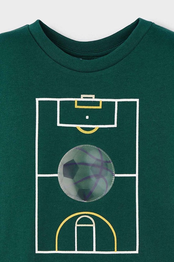 Chłopiec Mayoral longsleeve bawełniany dziecięcy 4044.5C.Mini.9BYH zielony
