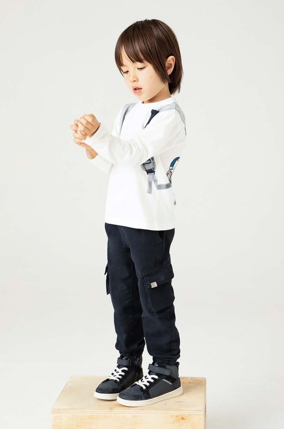 Mayoral longsleeve dziecięcy 4049.5E.Mini.9BYH beżowy