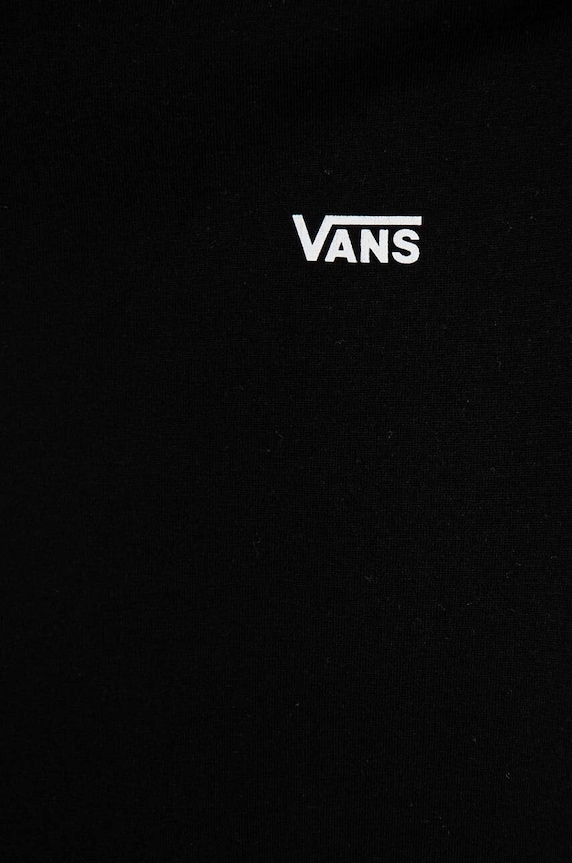 Dječaci Dječja pamučna majica dugih rukava Vans BY LONG CHECK TWOFER VN0A49OYBLK1 crna