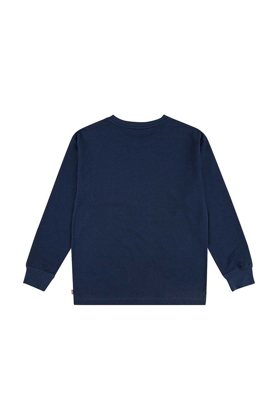 Παιδική μπλούζα Levi's LONG SLEEVE POCKET TEE 9EL555 σκούρο μπλε AW24