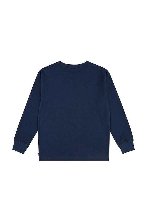 Παιδική μπλούζα Levi's LONG SLEEVE POCKET TEE 9EL555 σκούρο μπλε AW24
