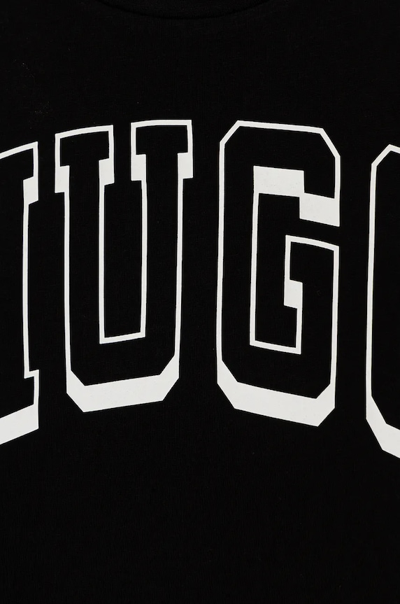 Chłopiec HUGO longsleeve bawełniany dziecięcy G00148.162.174 czarny