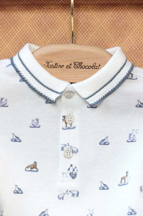 Tartine et Chocolat longsleeve bawełniany niemowlęcy TZ11071.67.74 niebieski
