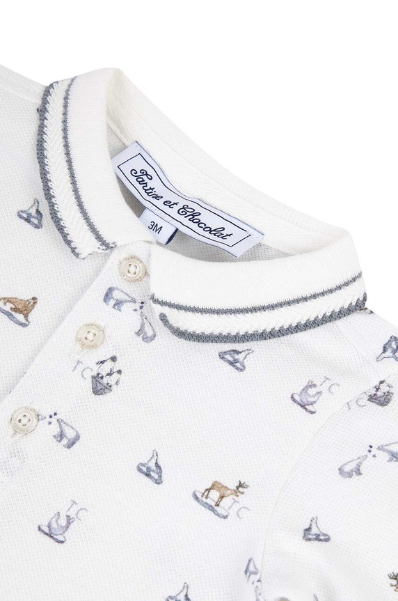 Chłopiec Tartine et Chocolat longsleeve bawełniany niemowlęcy TZ11071.67.74 niebieski